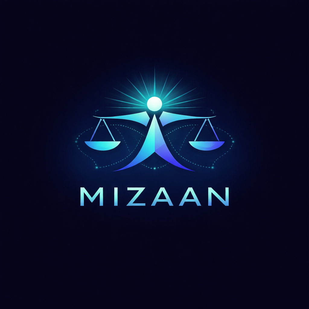 Mizaan — multi-agent AI scoring engine logo