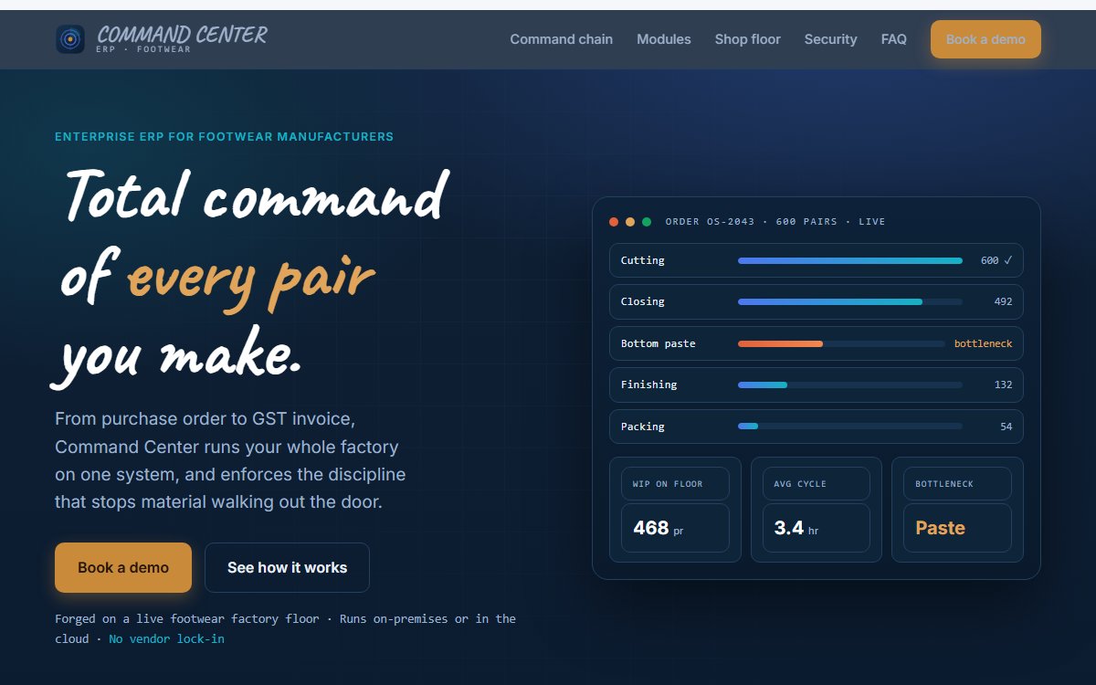 Command Center ERP